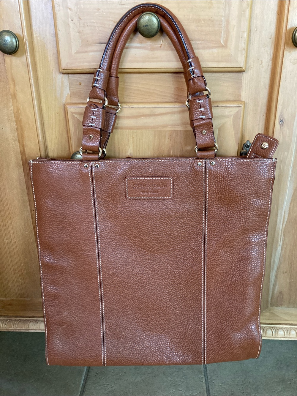 kate spade Cognac Leather Tote Bag